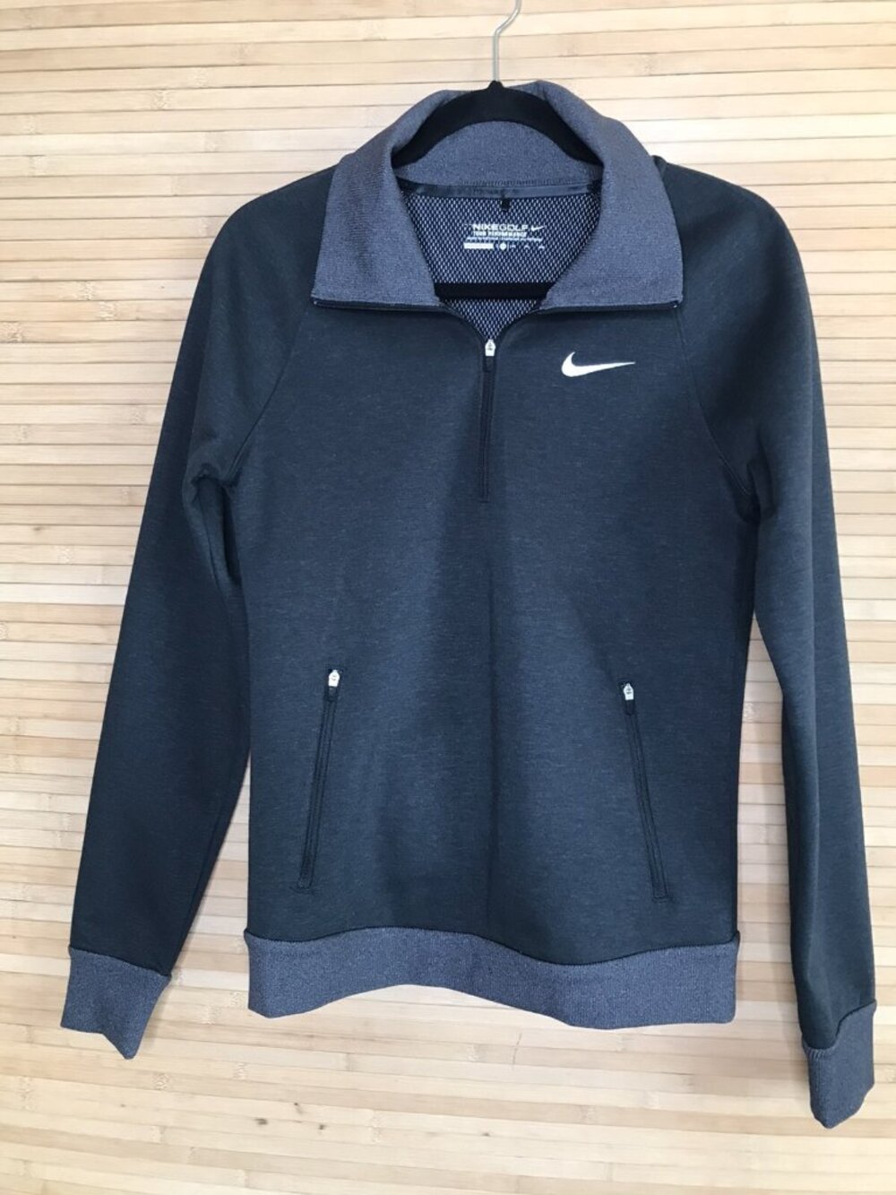 Nike Golf Tour Performance Women's Small Tall 1/4 Zip Pullover Gray Top Jacket